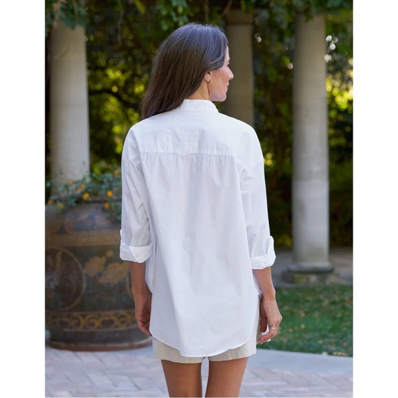 Frank & Eileen Women’s White Victoria Italian Tuxedo Shirt - Picture 14 of 15